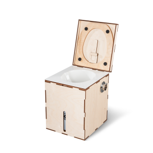 MiniLoo composting toilet DIY kit with fan 12V white