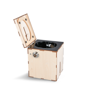 MiniLoo composting toilet DIY kit with fan 12V black