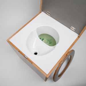 FancyLoo Capture Premium composting toilet  white/stone grey