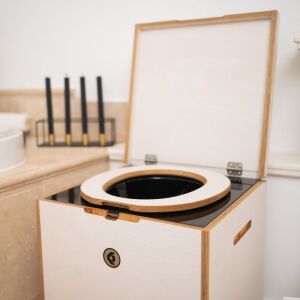 FancyLoo Capture Premium composting toilet  black/creamy white