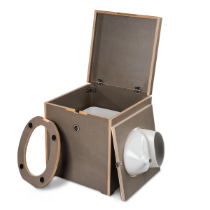 FancyLoo Divert Premium composting toilet white/stone grey