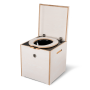 FancyLoo Divert Premium composting toilet  black/creamy white
