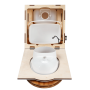 EasyLoo composting toilet DIY kit with fan 12V white
