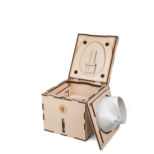 MicroLoo composting toilet DIY kit white