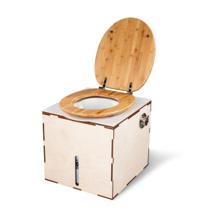 EasyLoo composting toilet with fan 12V white right side