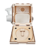 MiniLoo Trockentrenntoilette mit Lüfter 5V weiß links