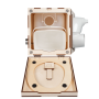 MiniLoo Trockentrenntoilette mit Lüfter 12V weiß rechts