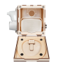 MiniLoo Trockentrenntoilette mit Lüfter 12V weiß links