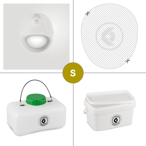 FreeLoo S composting toilet DIY kit