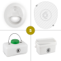 FreeLoo S composting toilet DIY kit classic white