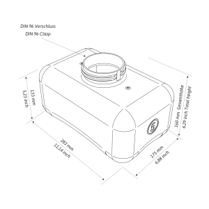 FreeLoo S Trenntoilette Bausatz Kompakt schwarz