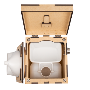 MiniLoo HYDRO composting toilet DIY kit with 12 V fan white