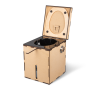 MiniLoo HYDRO composting toilet DIY kit with 12 V fan black