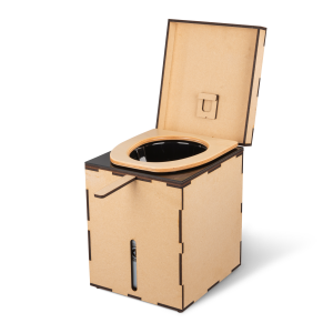 MiniLoo HYDRO composting toilet DIY kit black