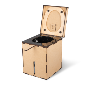 MiniLoo HYDRO composting toilet DIY kit black