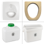 FreeLoo Magnet M composting toilet DIY kit white