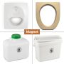 FreeLoo Magnet M composting toilet DIY kit white