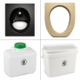 FreeLoo Magnet M composting toilet DIY kit black