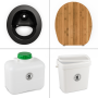 FreeLoo Bamboo M composting toilet DIY kit classic black