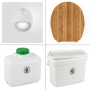 FreeLoo Bamboo L composting toilet DIY kit classic XL white