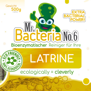 Mr. Bacteria No. 6 &ndash; Bioenzymatic cleaner for latrine &amp; dry separation toilet