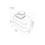 FreeLoo L composting toilet DIY kit compact white