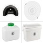 FreeLoo L composting toilet DIY kit compact black