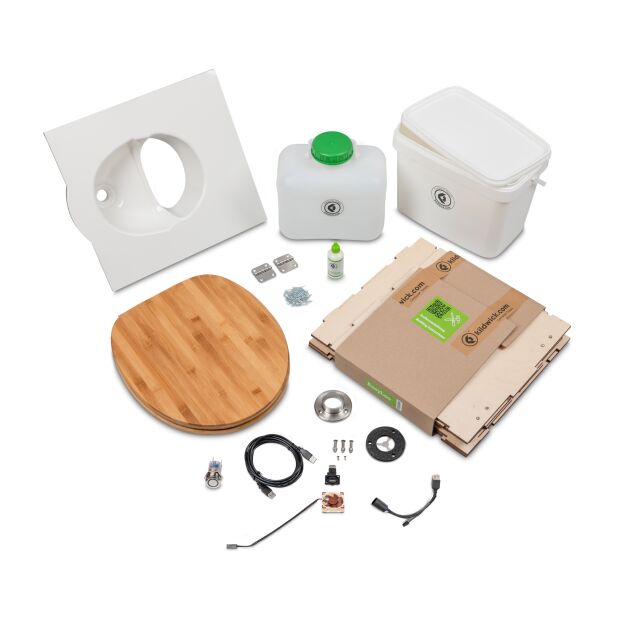 EasyLoo DIY Kit Composting Toilet with Fan 5V