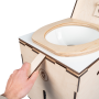 MiniLoo composting toilet DIY kit white