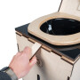 MiniLoo composting toilet DIY kit black