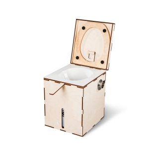 MiniLoo composting toilet DIY kit with fan 5V white
