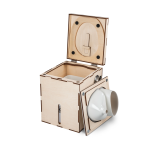 MiniLoo composting toilet DIY kit with fan 5V white