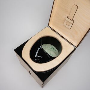 MiniLoo composting toilet DIY kit with fan 5V black