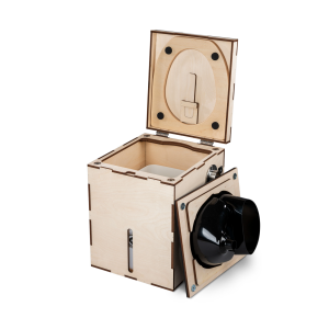 MiniLoo composting toilet DIY kit with fan 5V black