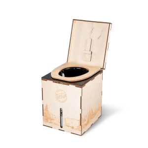 MiniLoo Vanlust Edit. composting toilet DIY kit black
