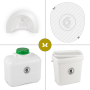 FreeLoo M composting toilet DIY kit compact white