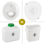 FreeLoo M composting toilet DIY kit classic white