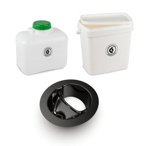 FreeLoo M composting toilet DIY kit classic black